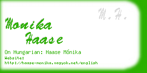 monika haase business card
