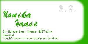 monika haase business card